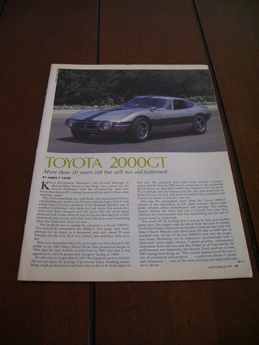 1967 toyota 2000gt original - 2000gt,