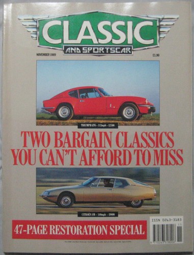 Classic sportscar 11 1989 - classic, 11/1989