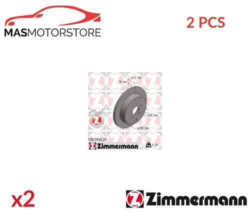 Rear brake discs set pair - discs,