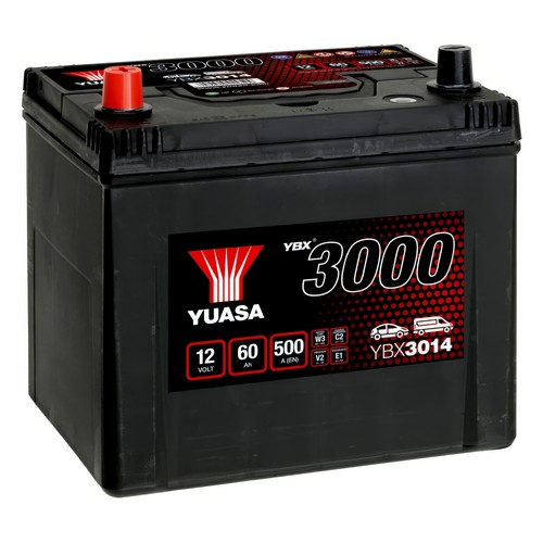 Yuasa car battery 12v 60ah - battery,