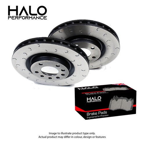 Rear slotted brake discs and - brake,
