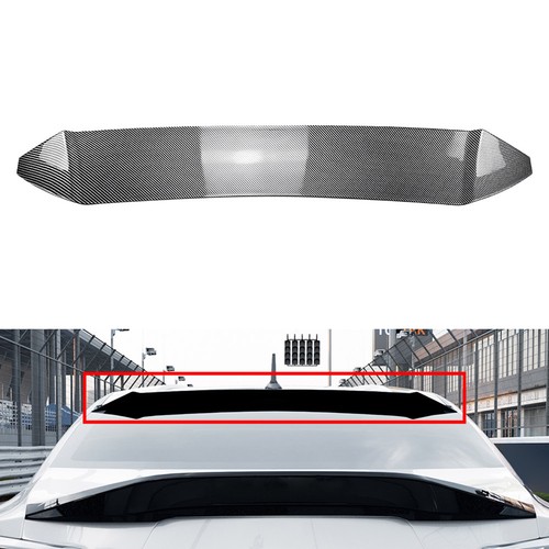 Rear window roof spoiler lip - window,